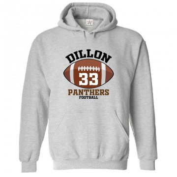 Dillon 33 Panthers Football Classic Unisex Kids and Adults Pullover Hoodie						 									 									